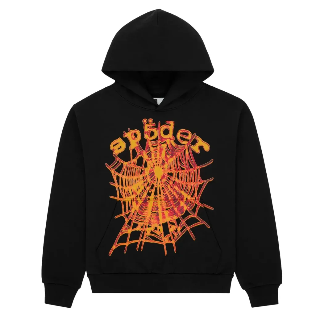 Sp5der-Flame-Web-Graphic-Hoodie-Black-Orange.webp