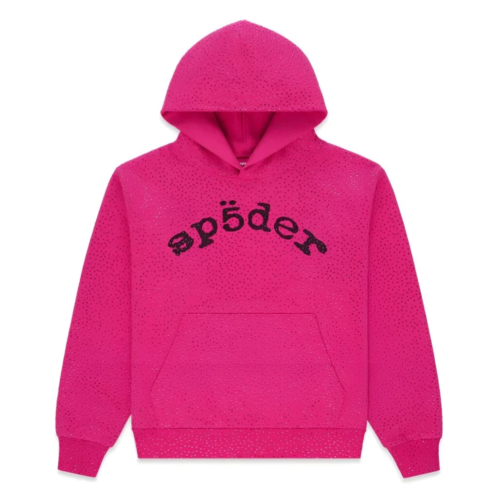 Sp5der-Rhinestone-Logo-Hoodie-Pink.webp